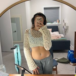 Homemade Cropped Crotchet top!